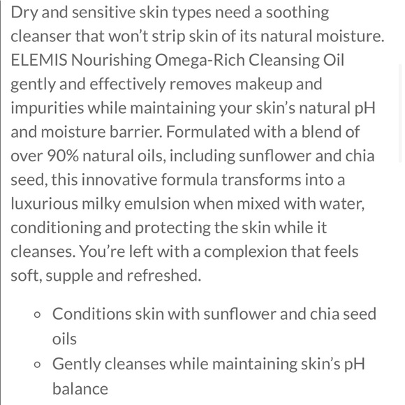 Elemis Nourishing Omega-Rich Cleansing Oil - Picture 5 of 5